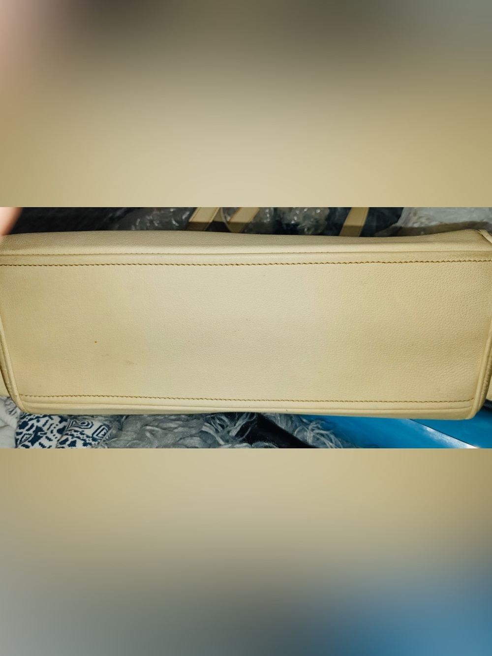 Prada Cream Nylon and Leather Shoulder Bag - Picture 7 of 16